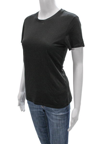 Vince Womens Basic T-Shirt Gray Pima Cotton Crew Neck Short Sleeve Size M