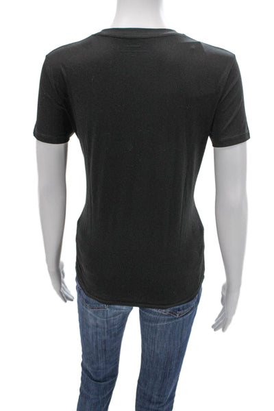 Vince Womens Basic T-Shirt Gray Pima Cotton Crew Neck Short Sleeve Size M