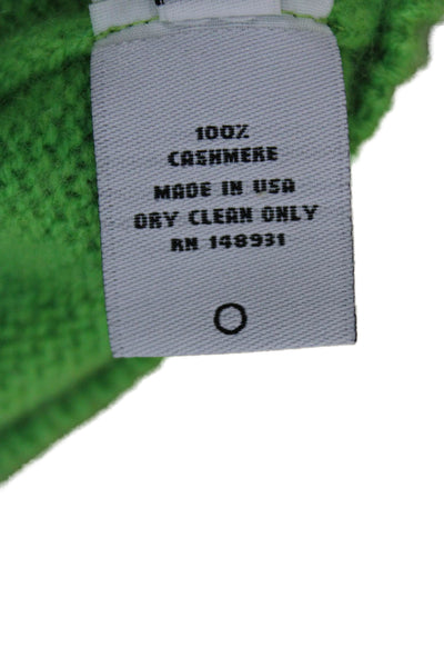 The Elder Statesman Women Cashmere Sweater Crewneck Long Sleeve Green Size S