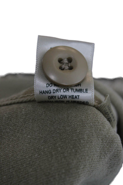 Amo Women Military Jacket Beige Button Long Sleeve Size XS