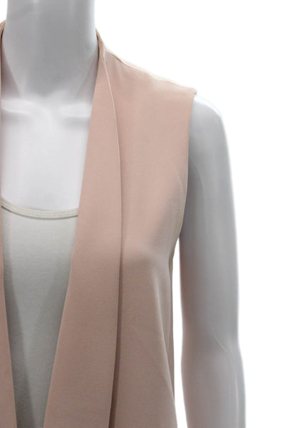 Alice + Olivia Womens Sleeveless Pink Coat Polyester Solid Size XS