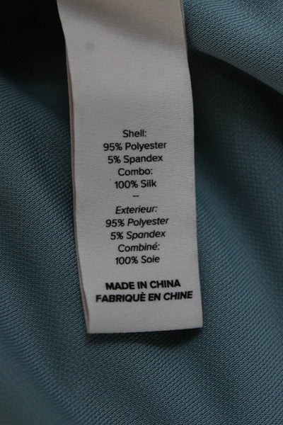 Cinq A Sept Womens Bodycon Blue Square Neck Sleeveless Mid-Calf Dress Size 6
