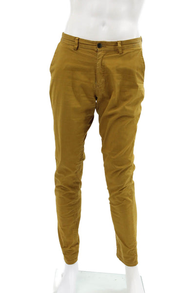 Scotch & Soda Mens Yellow Chino Pants 32 Inseam Size 30