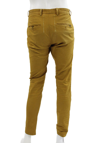 Scotch & Soda Mens Yellow Chino Pants 32 Inseam Size 30