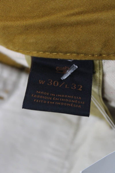 Scotch & Soda Mens Yellow Chino Pants 32 Inseam Size 30