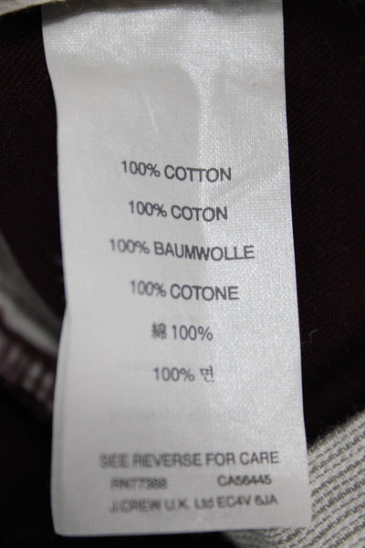 J Crew Mens Chino Pants Red 100% Cotton Solid Inseam 32 Size 33