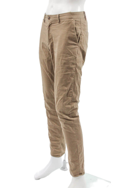 Scotch & Soda Mens Beige Chino Pants Cotton Blend Button Fly 32 Inseam Size 30