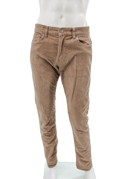 J Crew Mens Chino Pants Beige Cotton Stretch Size 31