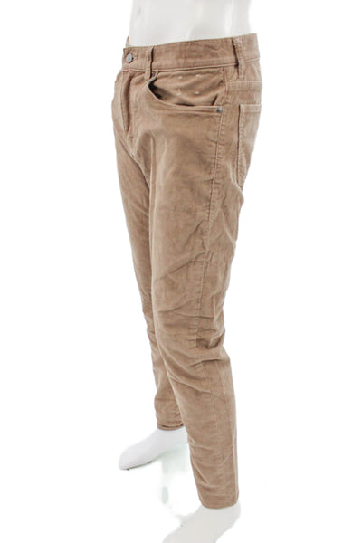 J Crew Mens Chino Pants Beige Cotton Stretch Size 31