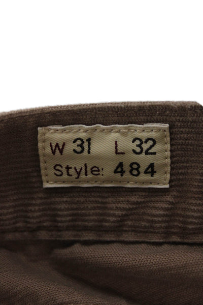 J Crew Mens Chino Pants Beige Cotton Stretch Size 31