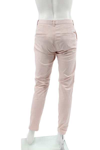Scotch & Soda Mens Chino Pants Pink Button Closure Size 30