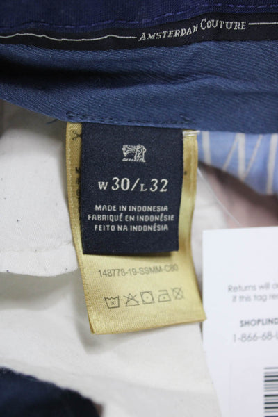 Scotch & Soda Mens Chino Pants Pink Button Closure Size 30