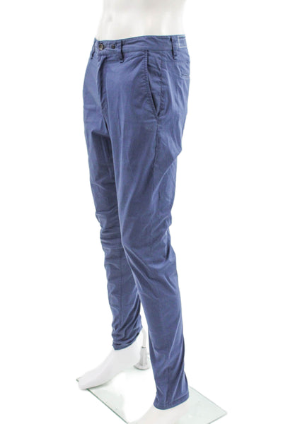 Rag & Bone Mens Chino Pants Blue Cotton Button Size 32