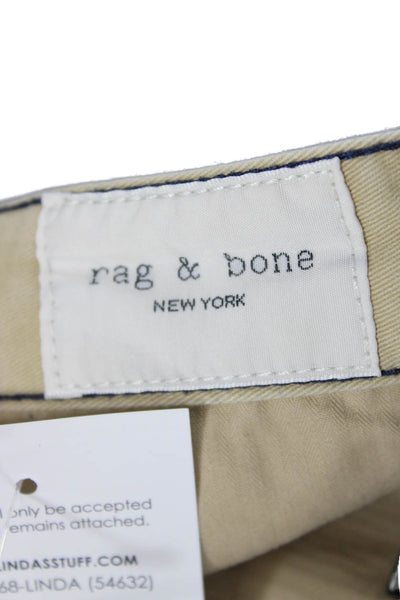 Rag & Bone Mens Chino Pants Blue Cotton Button Size 32