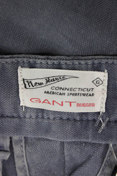 Gant Mens Chino Pants Gray 97% Cotton 3% Elastane Button Size 36