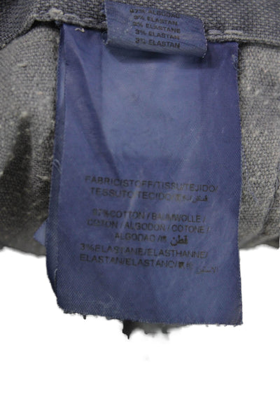 Gant Mens Chino Pants Gray 97% Cotton 3% Elastane Button Size 36