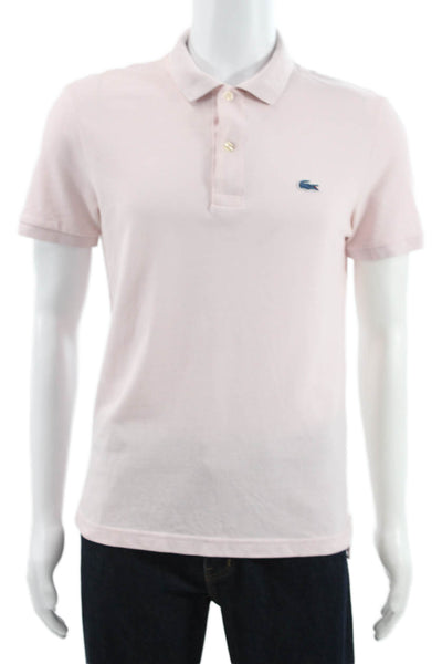 J Crew Mens Polo T-Shirt Pink 100% Cotton Collared Size 4