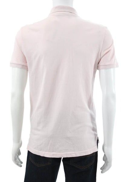 J Crew Mens Polo T-Shirt Pink 100% Cotton Collared Size 4