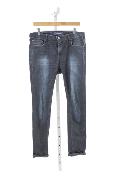 Scotch & Soda Mens Skinny Jeans Blue Cotton Size 30