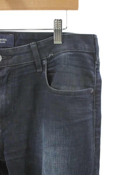 Scotch & Soda Mens Skinny Jeans Blue Cotton Size 30