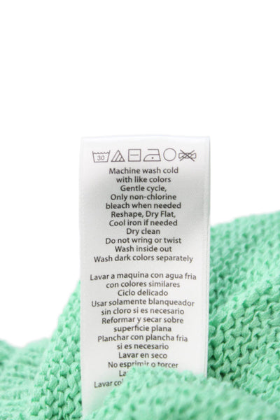 Rachel Zoe Women Pullover Green Cotton Long Sleeve Size XL