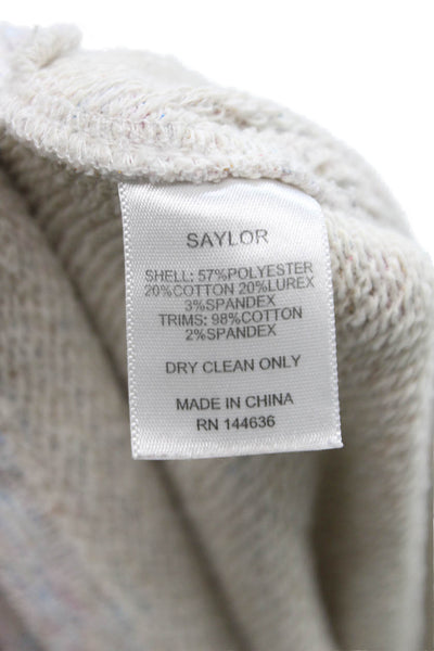 Saylor Women Multicolor Pullover Crew Neck Sweater Long Sleeve Size L
