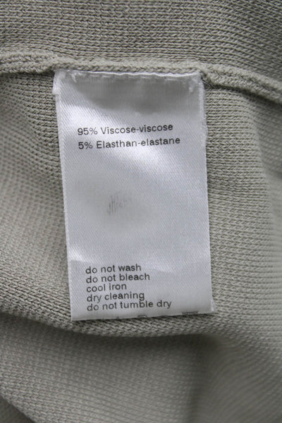 Akris Punto Womens Beige V-Neck Sleeveless Viscose Tunic Pullover Size 12