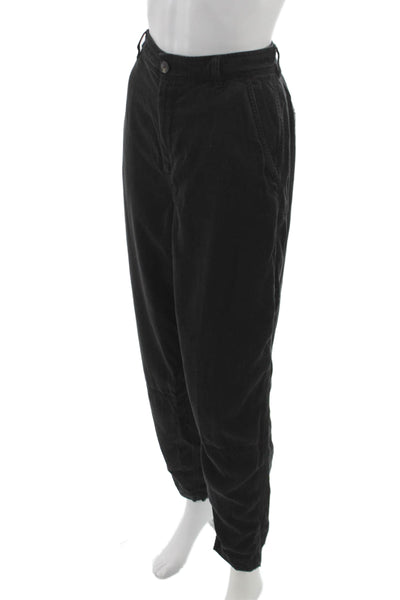 Everlane Womens Tencel Chino Pants Black Button 28in Inseam Size 8