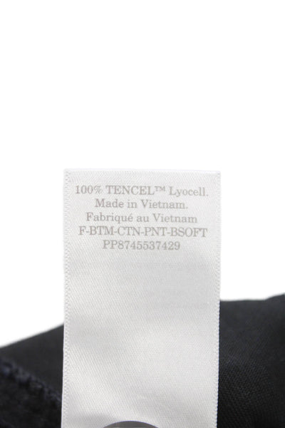 Everlane Womens Tencel Chino Pants Black Button 28in Inseam Size 8