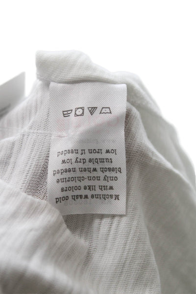 Goldie Women Basic T-Shirt White Pima Cotton Crew Neck Short Sleeve Size XS