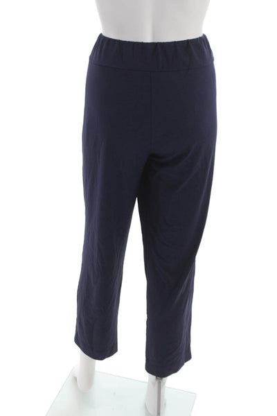 J. Mclaughlin Women Cropped Blue Pants 91% Nylon 9% Spandex Size L