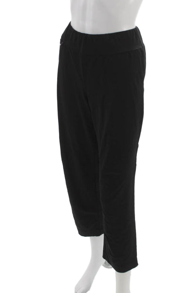 J. Mclaughlin Womens Capri Pants Black Nylon Pull On Size L