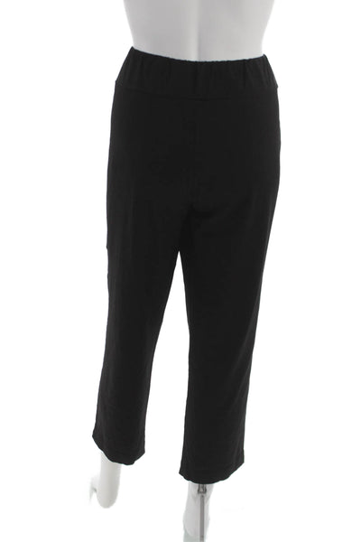 J. Mclaughlin Womens Capri Pants Black Nylon Pull On Size L