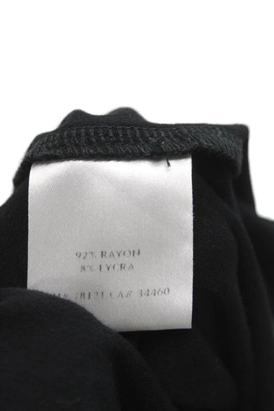 Eileen Fisher Womens Black Trapeze Swing Dress 3/4 Sleeve Size M