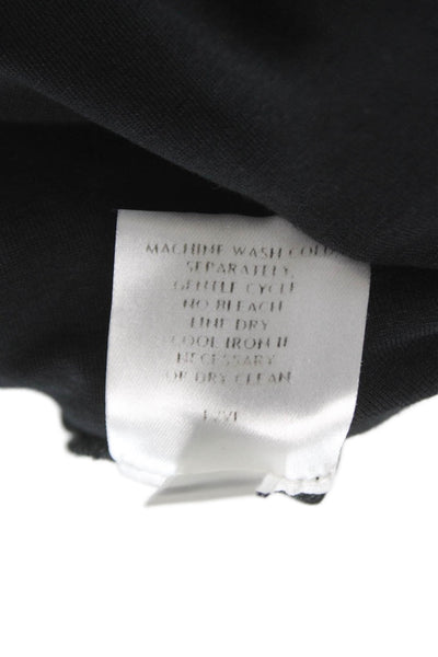 Eileen Fisher Womens Black Trapeze Swing Dress 3/4 Sleeve Size M