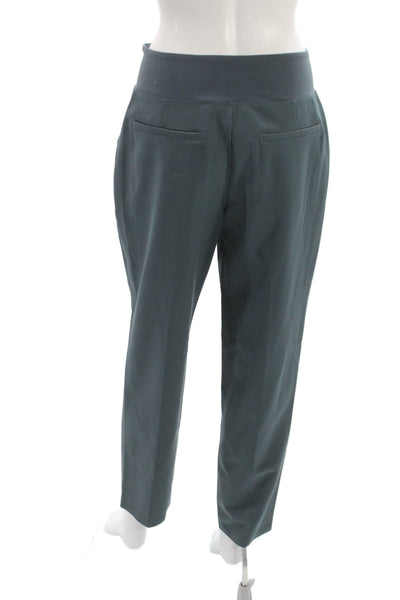 Athleta Womens Ankle Pants Green Pull On Polyester Blend Size 4