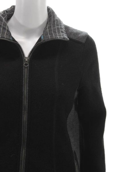 Kuhl Womens Basic Jacket Black Zip Acrylic Long Sleeve Fall Size S