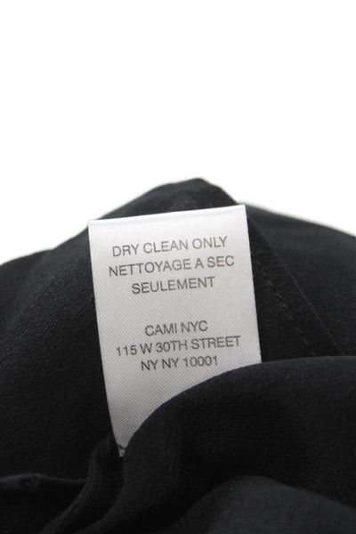 Cami NYC Womens Camisole Silk V-Neck Sleeveless Black Size 2XS