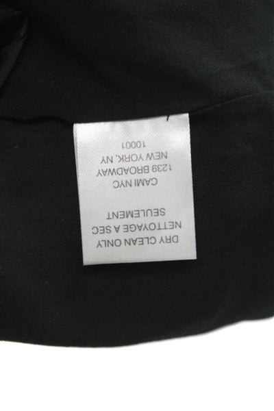 Cami NYC Womens Silk Scoop Neck Tank Black Sleeveless Petite Size S
