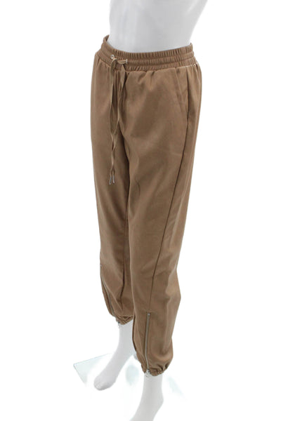 Philanthropy Womens Brown Polyester Jogger Pants Drawstring Size S