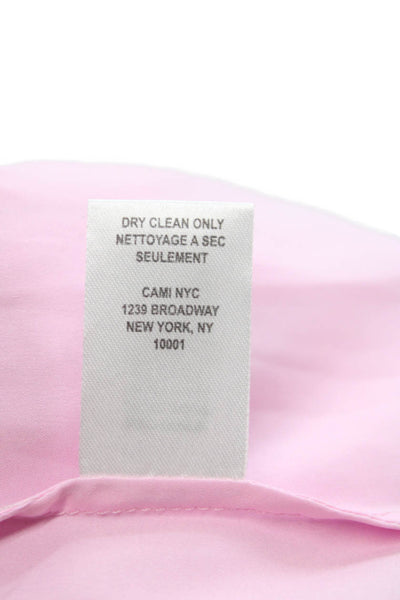 Cami NYC Women Slip Dress Pink Silk Scoop Neck Sleeveless Midi Size 2XS