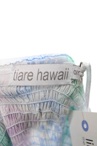 Tiare Hawaii Womens Maxi Tie Dye Rayon Dress Multicolor Size One Size