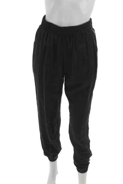 Splendid Womens Jogger Pants Black Polyester Pull On Size XS