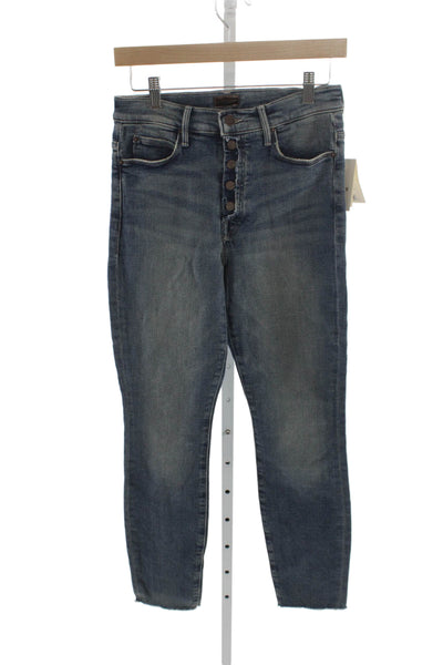 Mother Women Skinny Jeans Blue Size 26