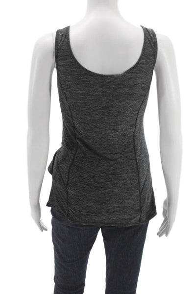 Lululemon Women Sleeveless V-Neck Knit Tank Gray Basic Size S