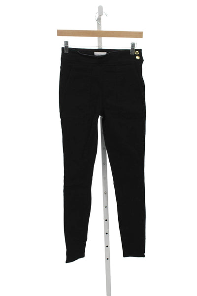 Frame Women Black Skinny Jeans Cotton Blend Size 26