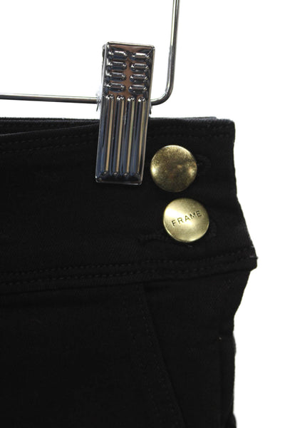 Frame Women Black Skinny Jeans Cotton Blend Size 26
