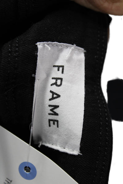 Frame Women Black Skinny Jeans Cotton Blend Size 26