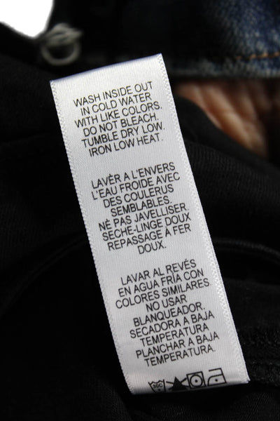 Frame Women Black Skinny Jeans Cotton Blend Size 26