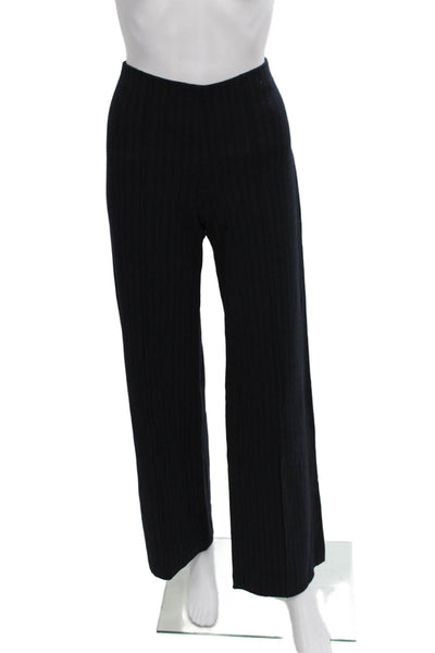 Theory Womens Dress Pants Blue Striped Rayon Pull On Inseam 31 Size 0